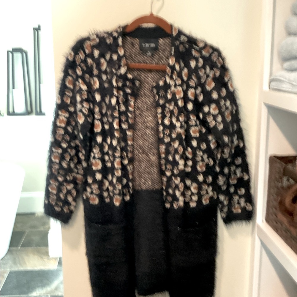 NWOT LA FEE VERTE by ANTHROPOLOGIE Leo Open Cardigan S